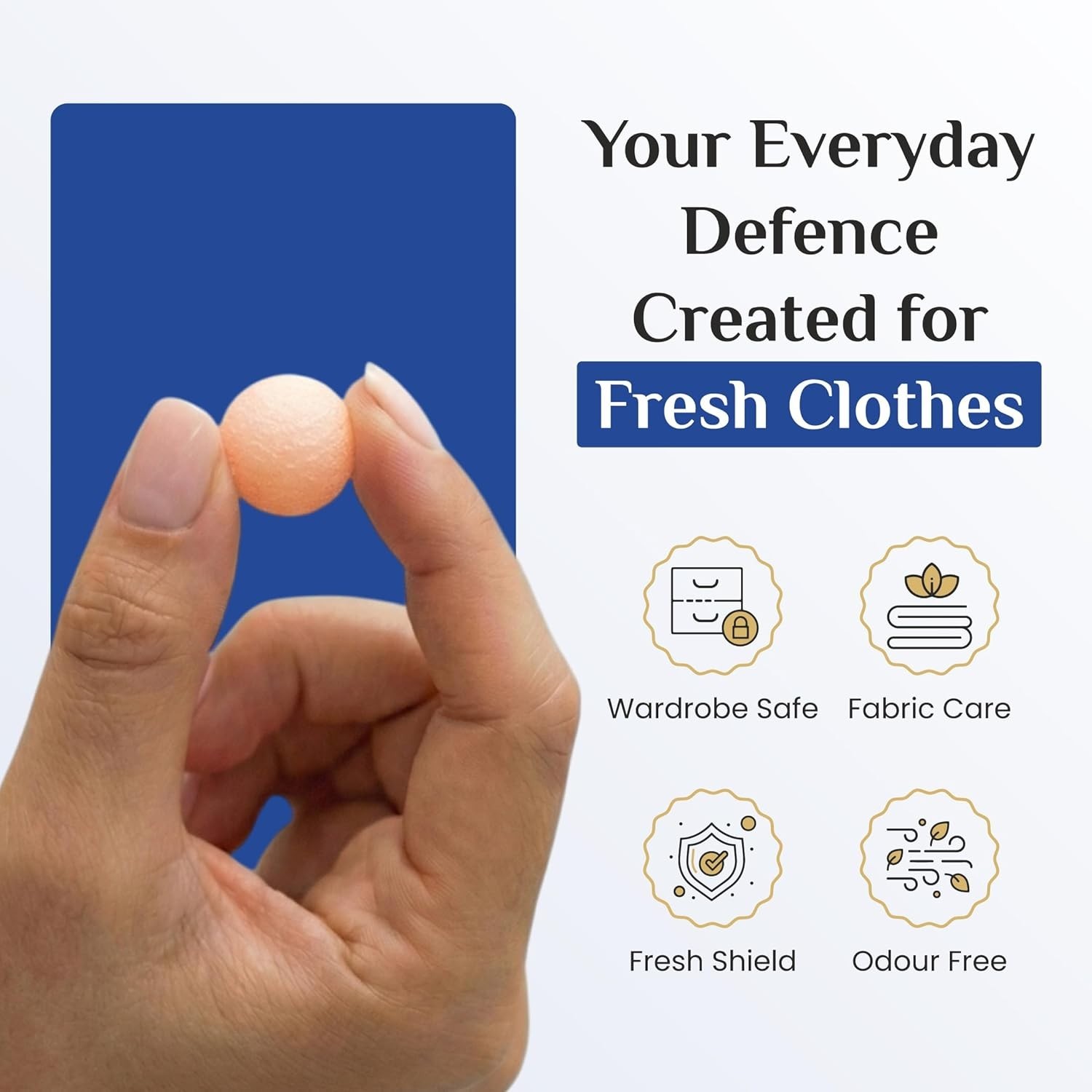 Home & Commercial Odor Protection Balls – Wardrobe & Storage Use ,100g Pack of 4