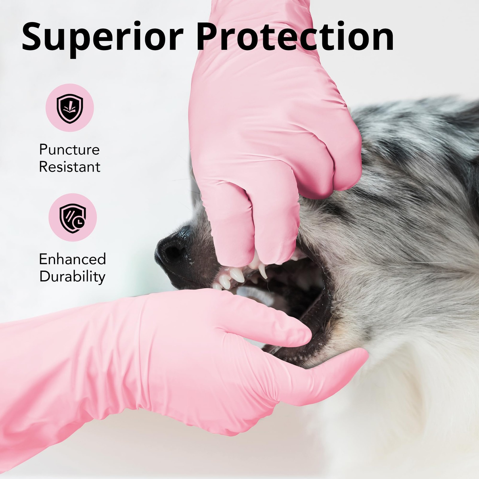 SwiftGrip Disposable Nitrile Dishwashing Gloves, Small, Cherry Blossom