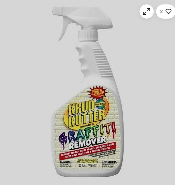 Four (4) bottles KRUD KUTTER GR326 Graffiti Remover, 32-Ounce each, 128 oz total