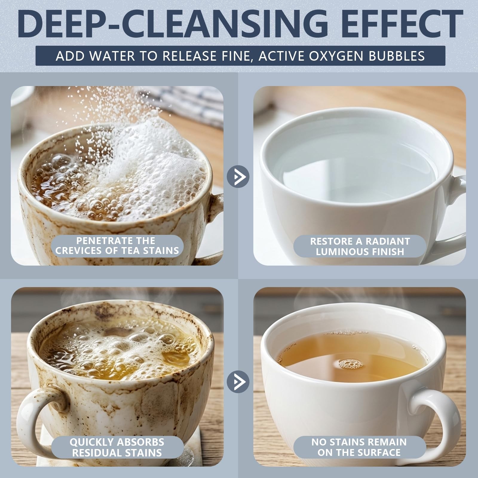 Cleaning Foam for Tea Pots, Coffee Mugs, & Stainless Steel, Tea & Coffee Stai…