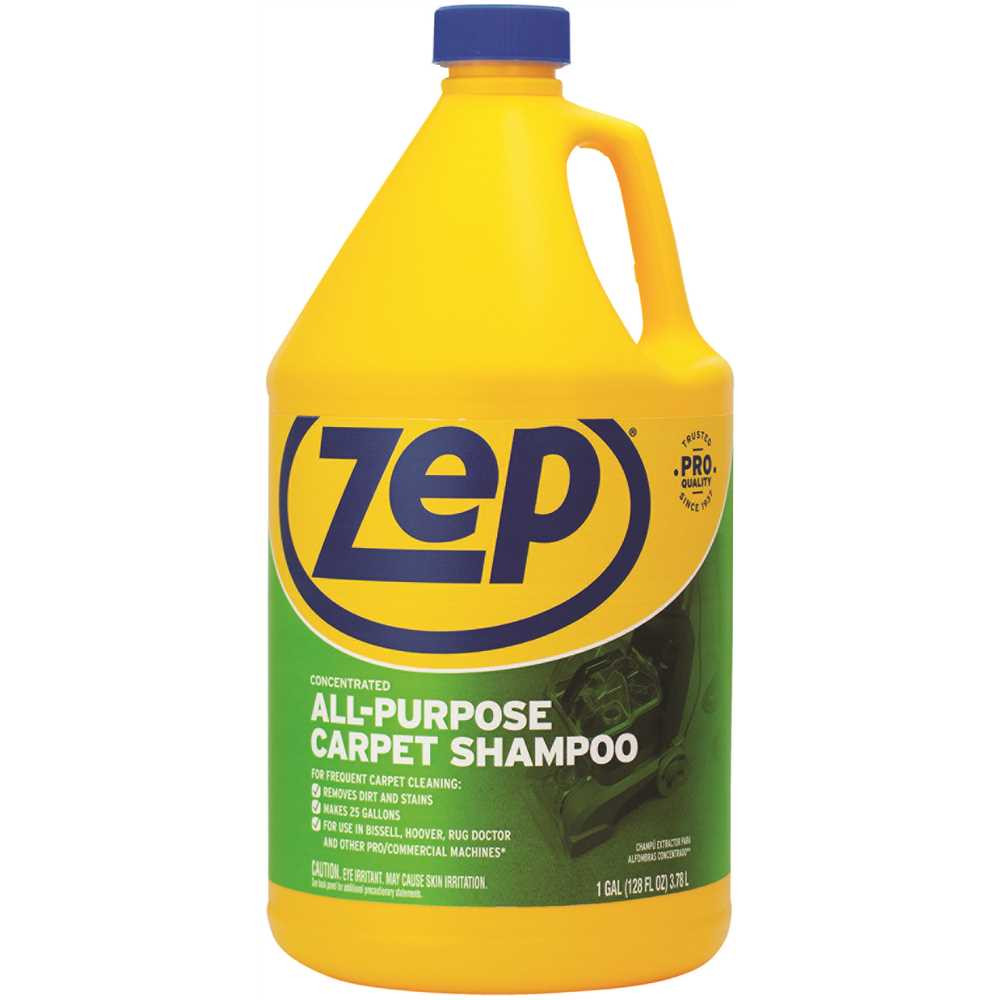 ZEP ZUCEC128 All-Purpose Carpet Shampoo Concentrate, 1 gal, Bottle