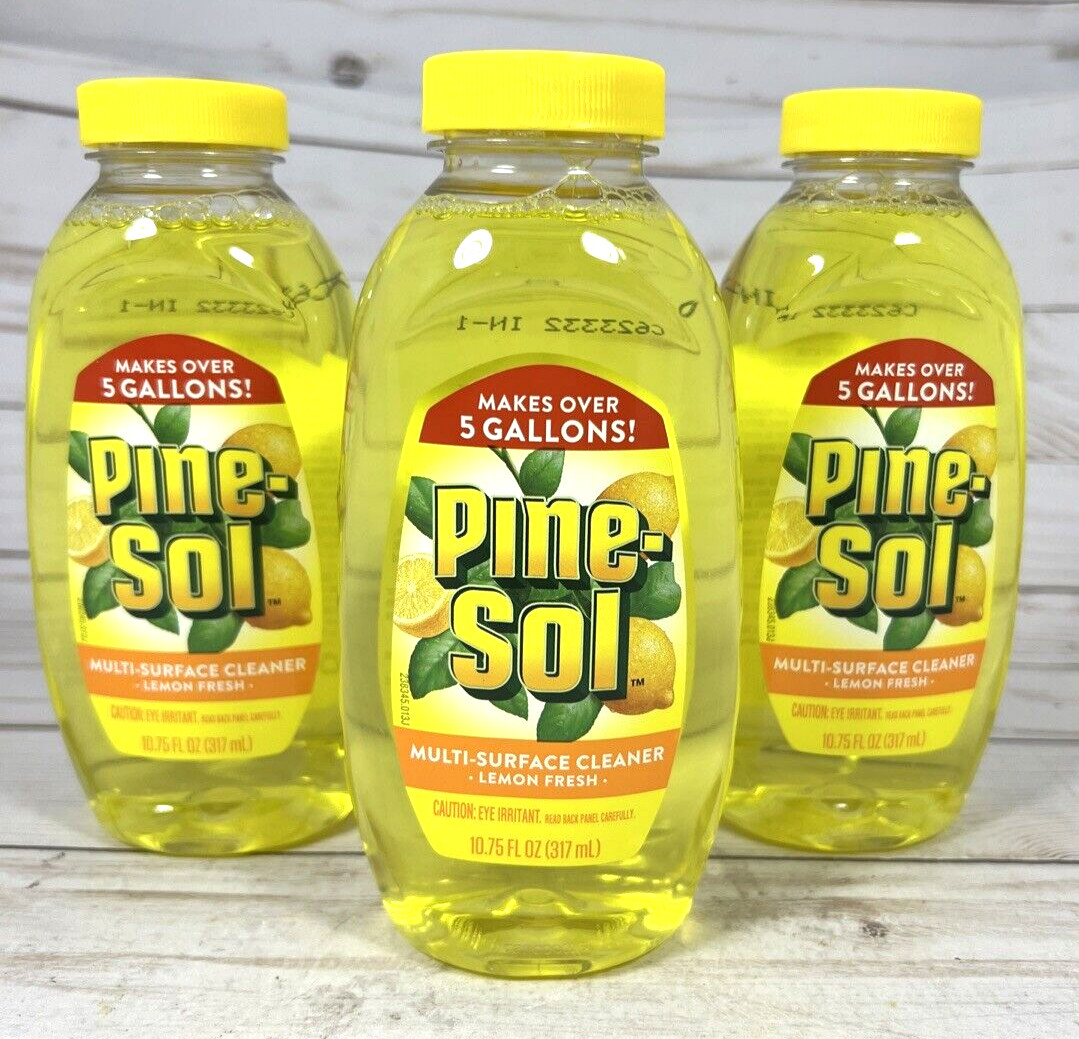 Pine-Sol Multi-Surface Cleaner Lemon Fresh Concentrate Makes 5 Gallons (3 Pack)