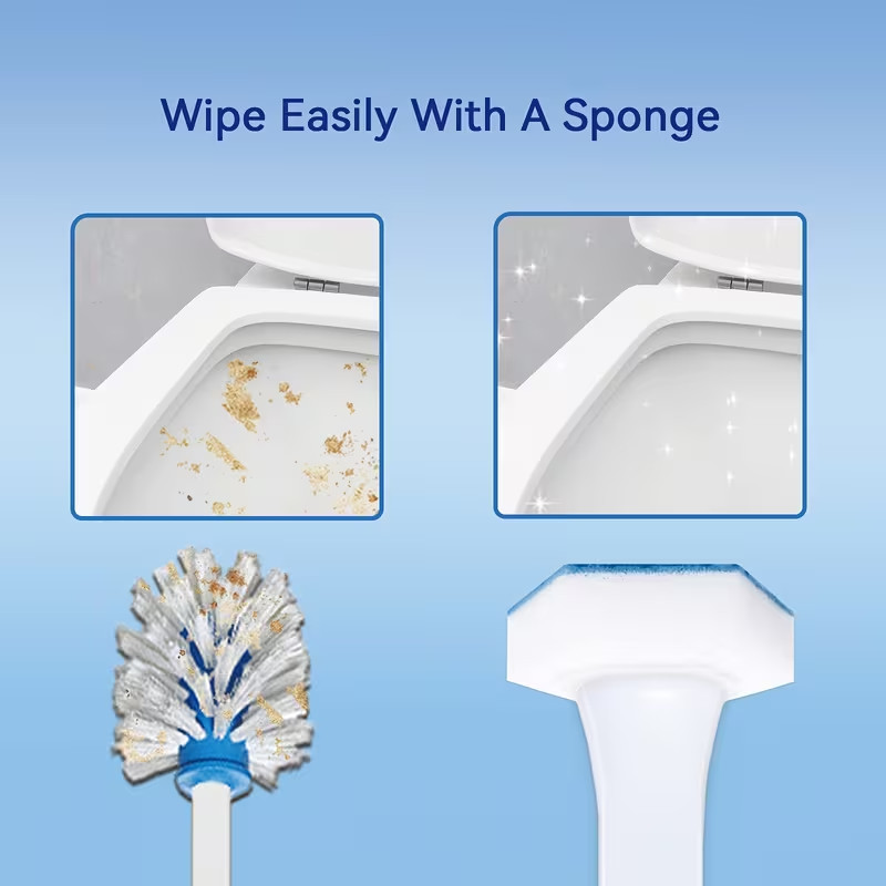 Toilet Wand Brush Refills fit Clorox etc Cleaning Upgraded Gentle Rubber Dot Tip