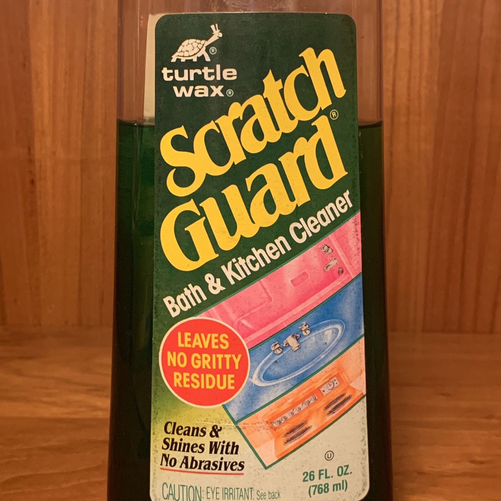 turtle wax SCRATCH GUARD Bath & Kitchen Cleaner VINTAGE 1987 Non Abrasive RARE