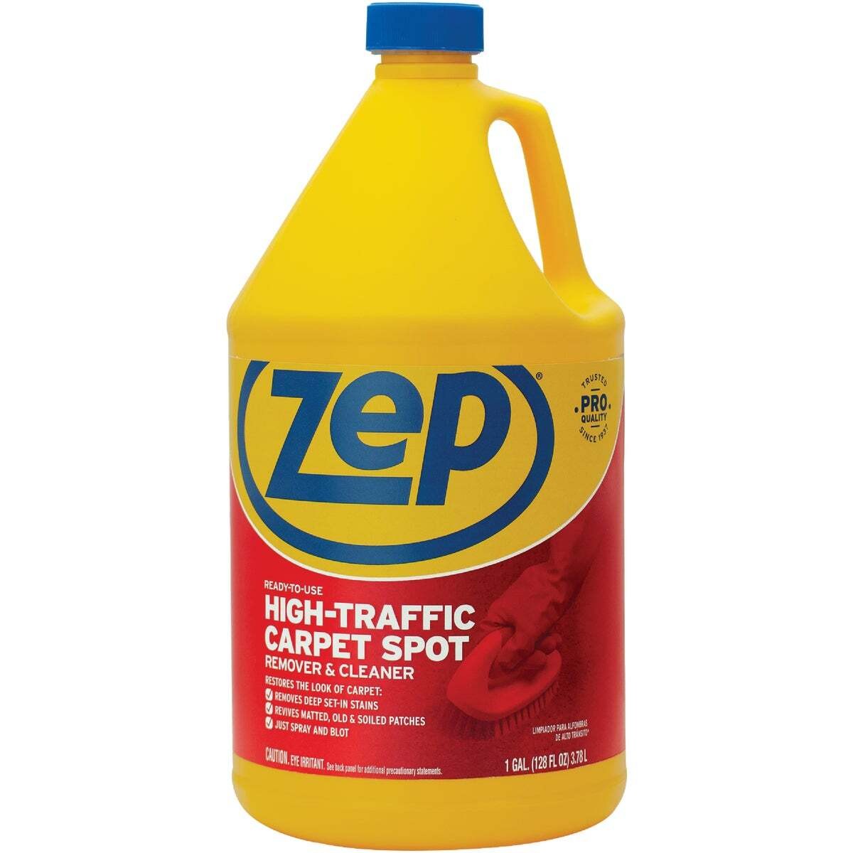 Zep, Inc. ZUHTC128 High-Traffic Carpet Spot Remover and Cleaner, 1 gal, Bottle