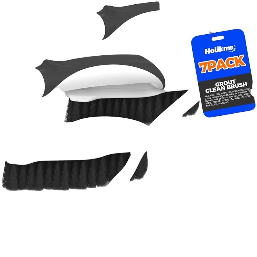 Holikme 7 Pack Deep Cleaning Brush Set, Scrub Brush, Grout Brush
