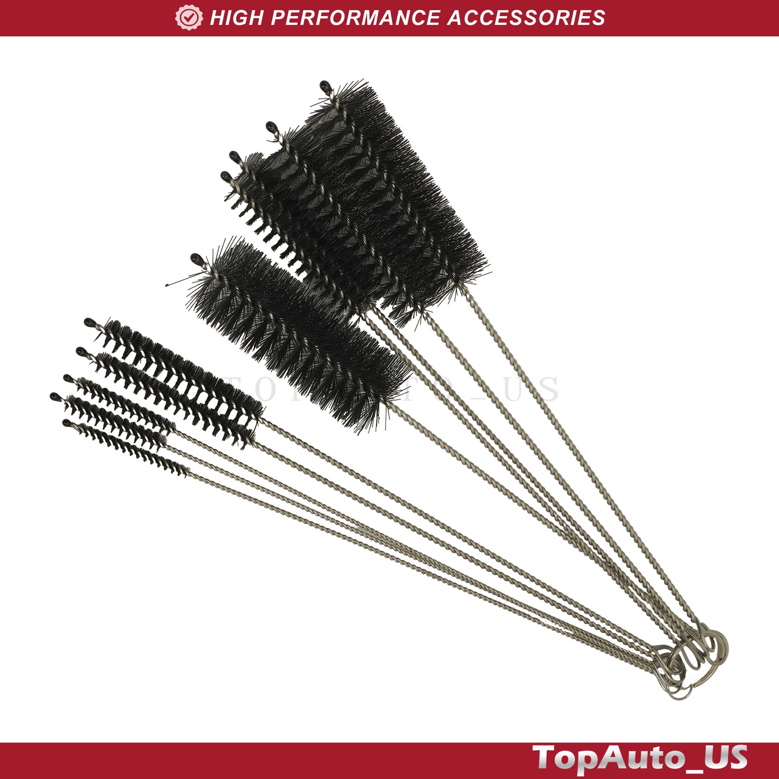 Fit Kitchen Nylon Cleaning Straw Brush Set 10PCS Bottle Tube Pipe Cleaner
