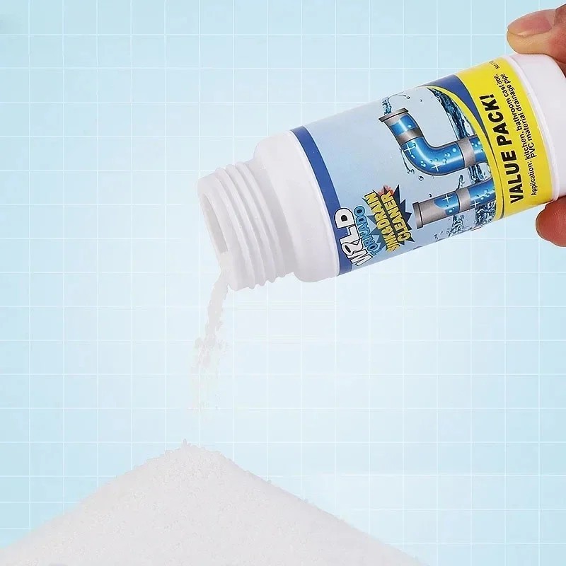 Sink & Drain Cleaner Powder Deodorizer Pipe Unclog Kitchen Bathroom Home Office