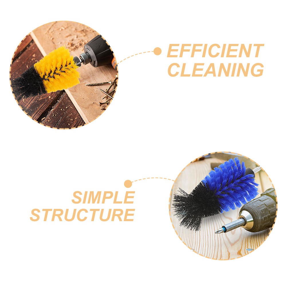 Drill Brush Heads for Electric Cleaning Tasks 2PCS Set