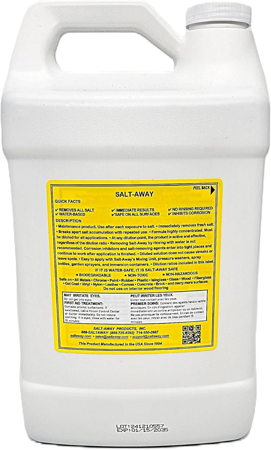 Salt-Away® Concentrate Gallon (128 fl oz.) 128 Fl Oz (Pack of 1)