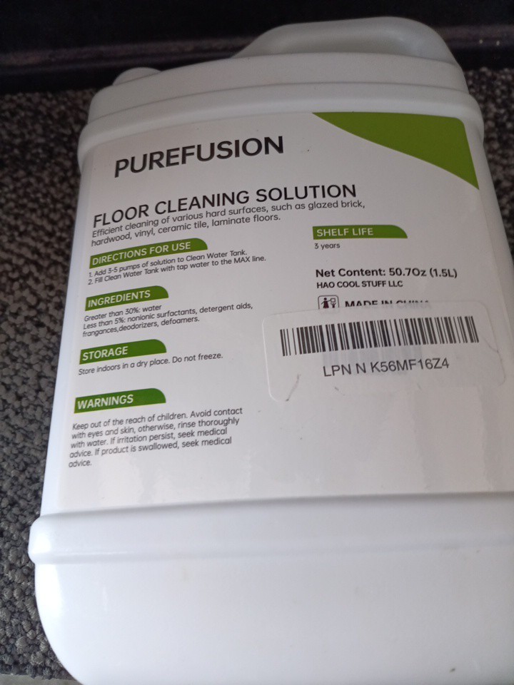 Cleaning Solution Refill 50.7Fl Oz/1.5L for All Roborock Mopping Robot and We…