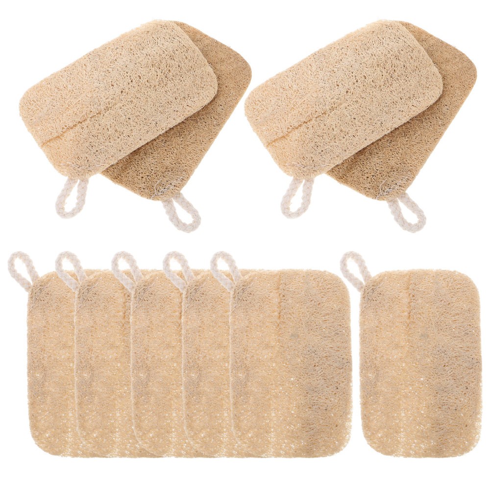 30 Pcs Handmade Loofah Dish Scrubber Natural Luffa Sponge Kitchen Cleaning Pads