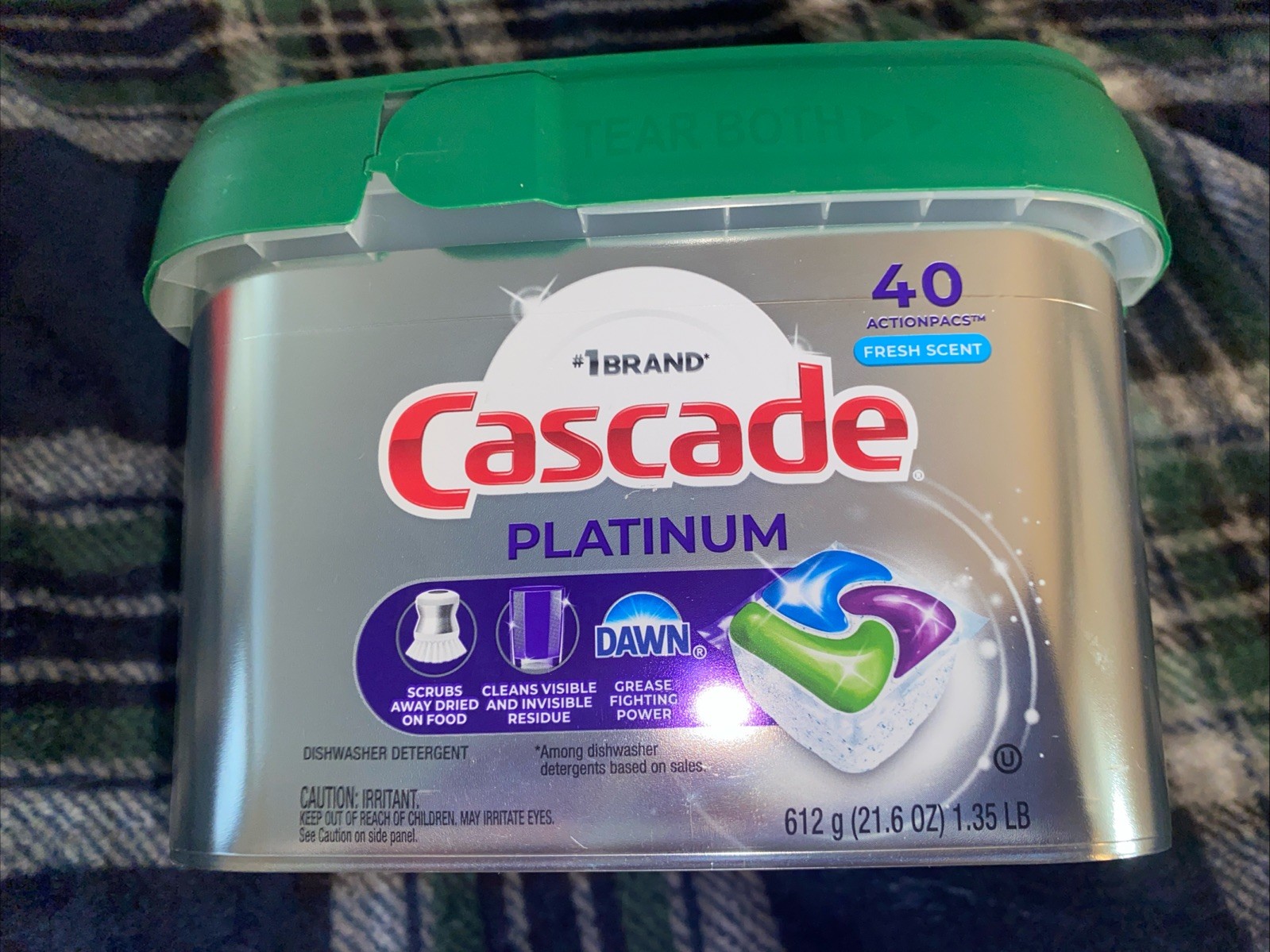 Cascade Platinum 40 Actionpacs Fresh Scent