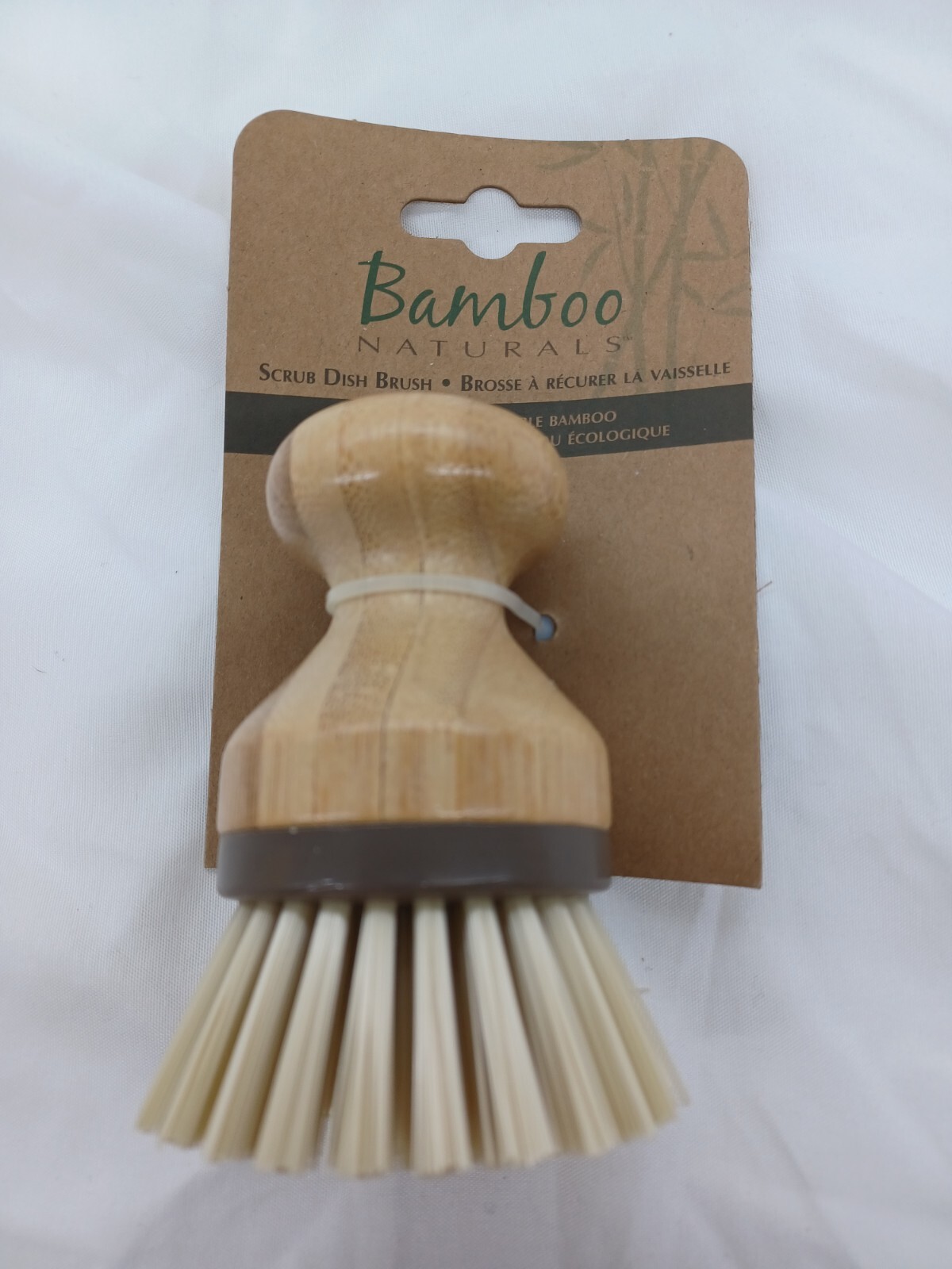 Bamboo naturals Mini Dish scrubber Sustainable recycled plastics by Evriholder