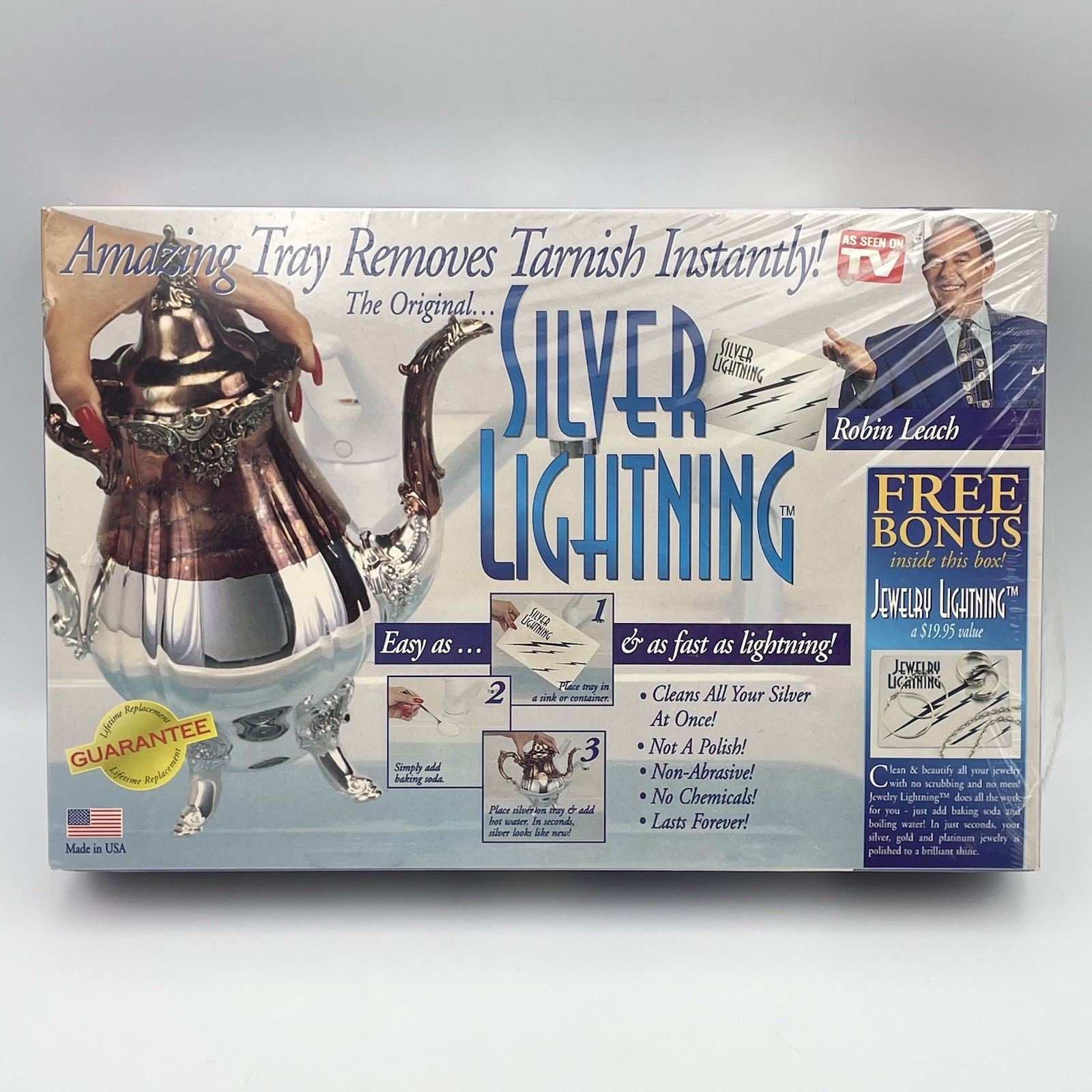 The Original Silver Lightning Tarnish Remover Gold Copper Stainless Steel ASOTV