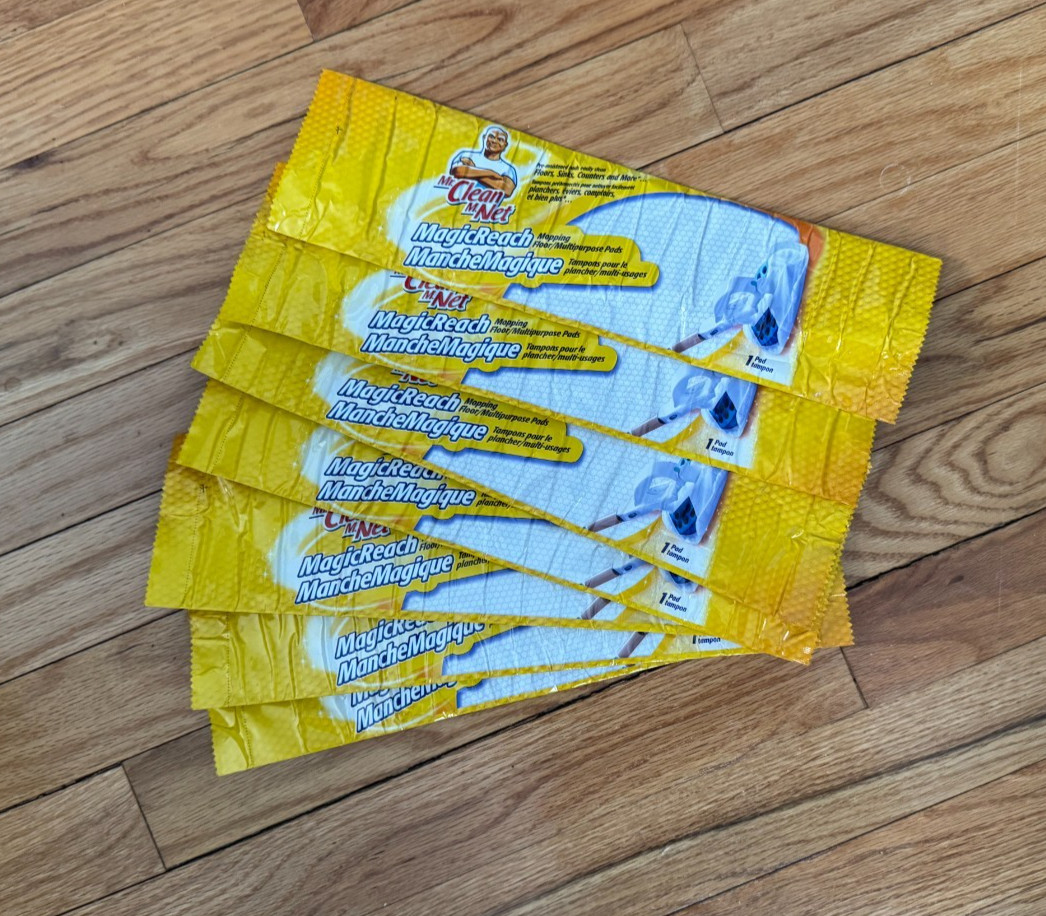 Mr Clean Magic Reach Refills 7 Mopping Refill Floor Pads Discontinued