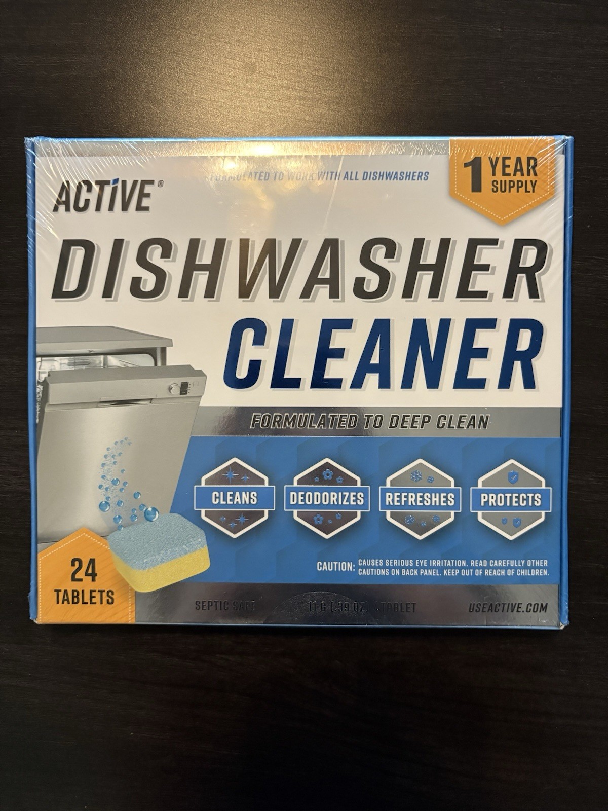 Dishwasher Cleaner 24 Tablets, 1-Year Supply, New Sealed