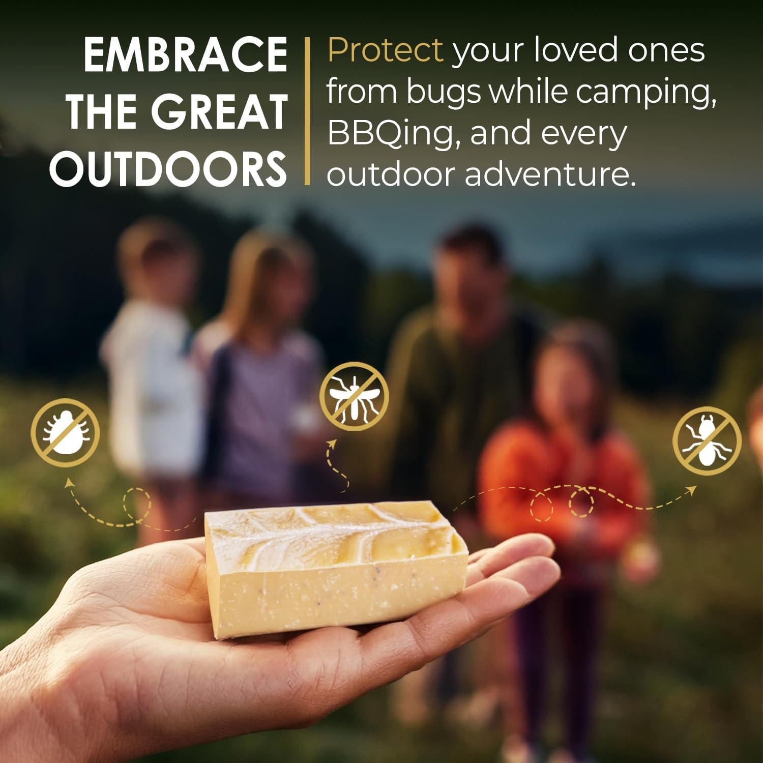 Ain’t Buggin Me Citronella Bar Soap for Men and Women, Natural Handmade Soap