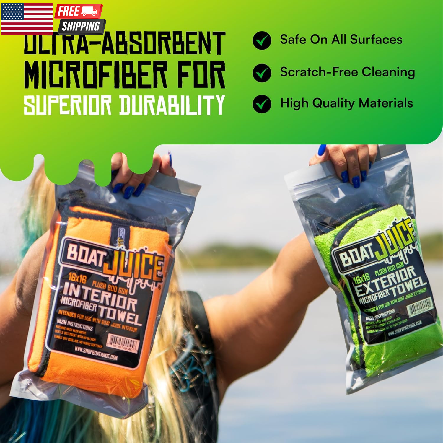 Necessity Boat Cleaner Kit | Exterior Water Spot Remover, Interior Seat & Vinyl