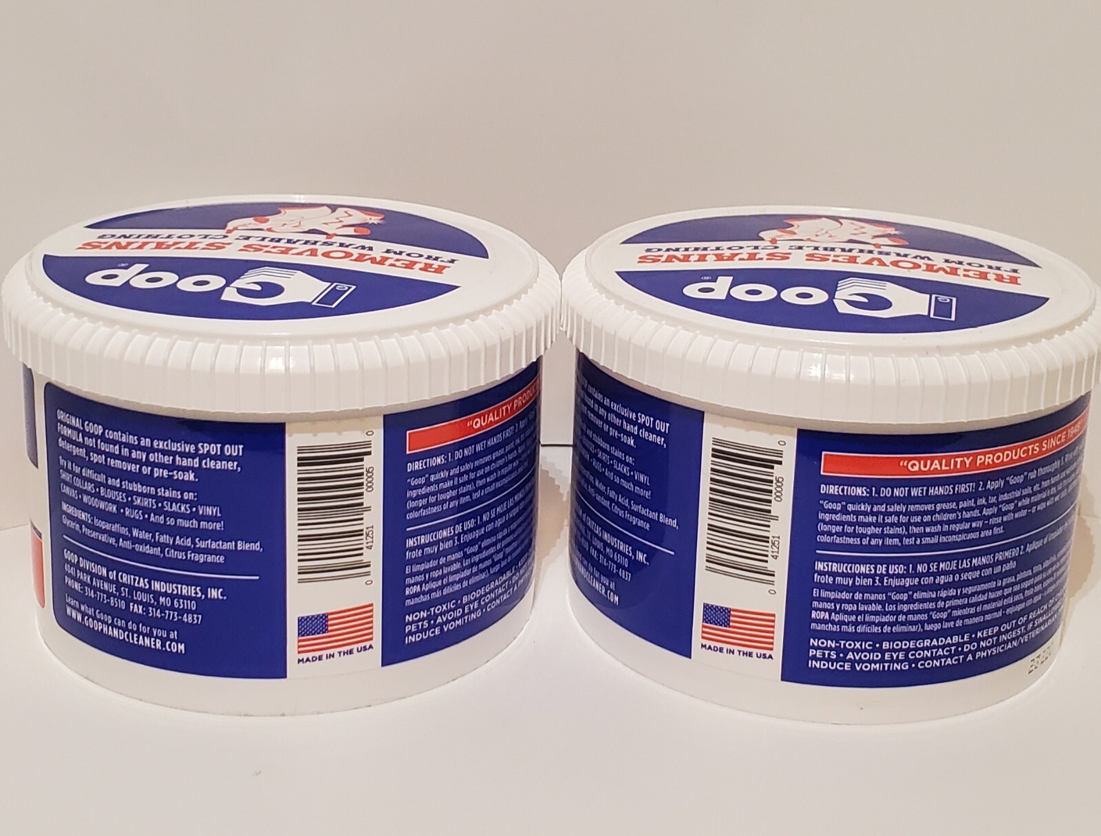 Original Goop Multi-Purpose Hand Cleaner – Waterless Cleaner 14 Oz – 2 Pack!