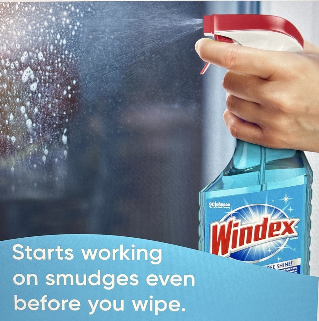 Windex Glass Cleaner Refill, Original Blue, 2 L. New
