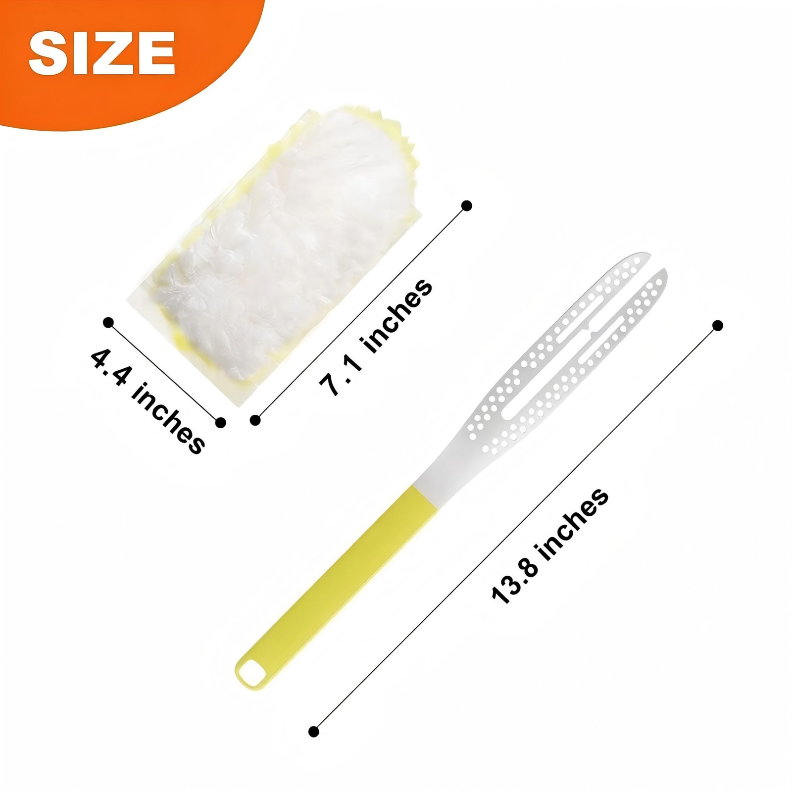 Disposable Electrostatic Duster for Cleaning, with 2 Handles & 24 Ct Yellow H…