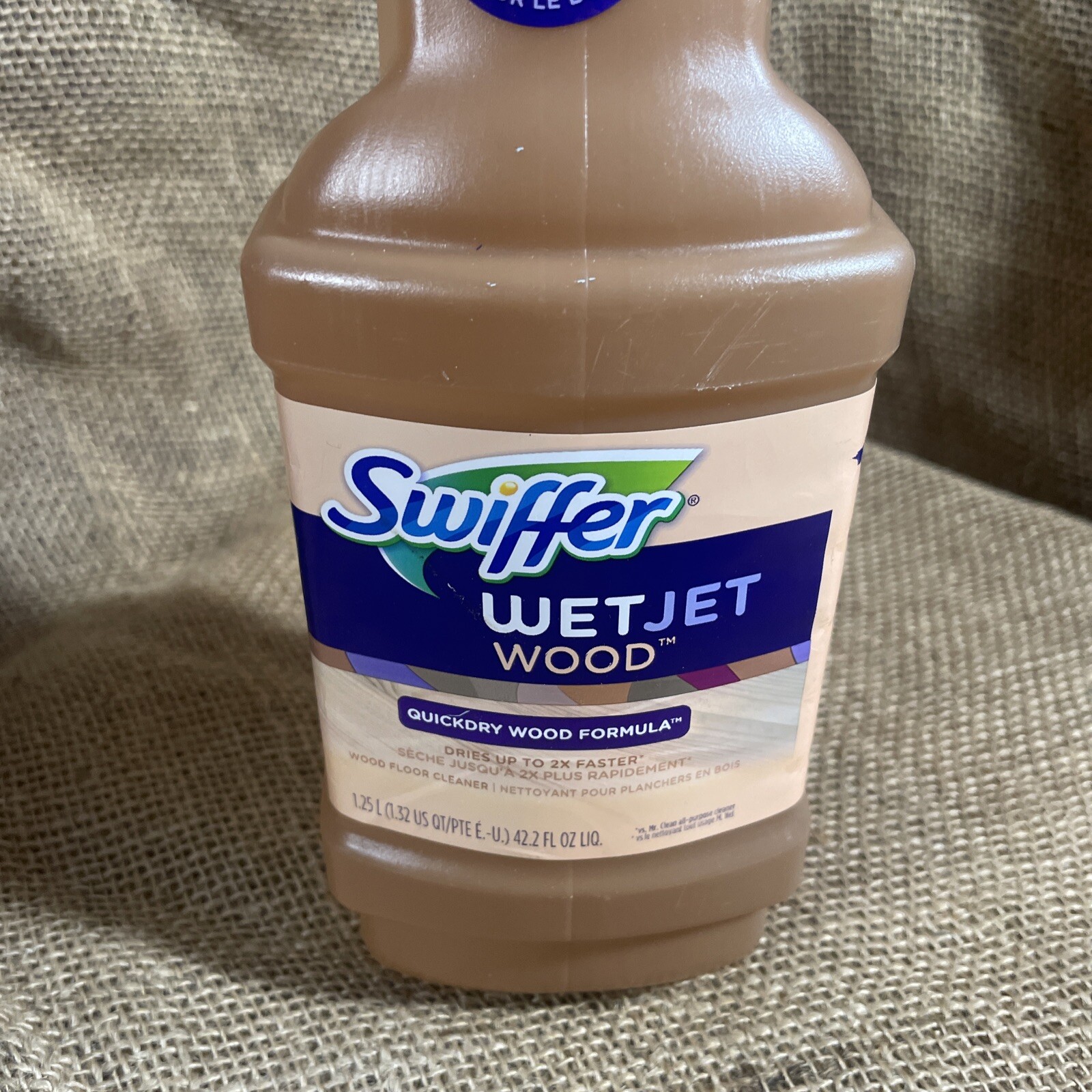 Swiffer WetJet Quickdry Formula Liquid Hardwood Wood Floor Cleaner Refill 1.25L