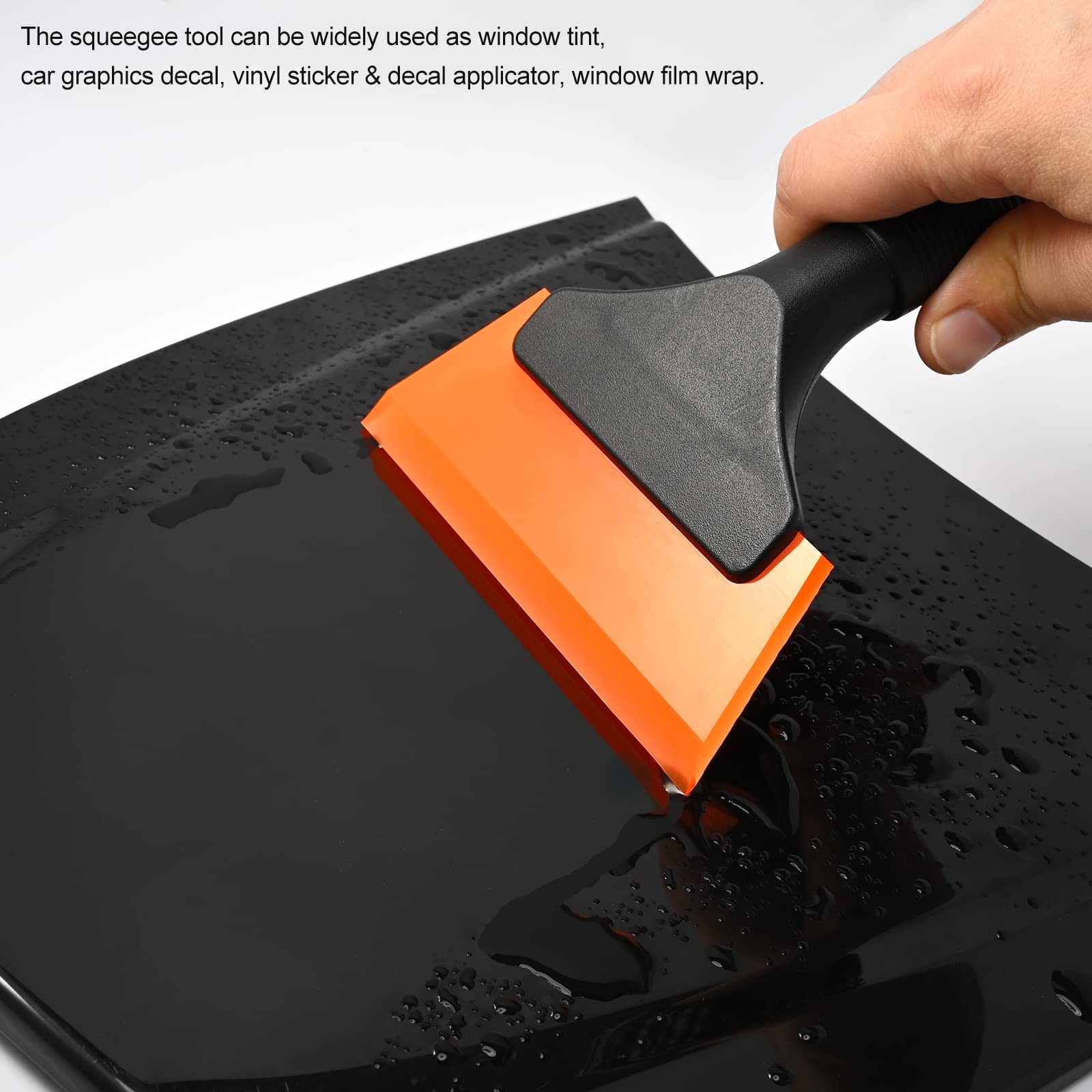 Small Squeegee 5 inch Rubber Window Tint Windshield Scraper for Car Glass Mirror
