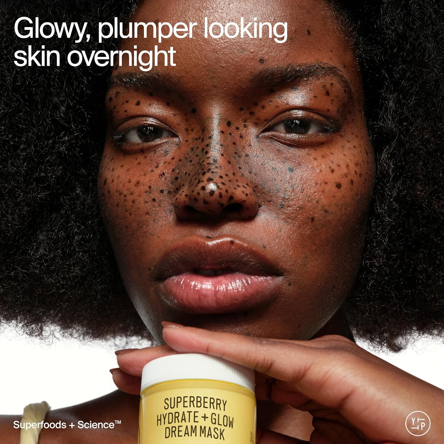 Youth To The People Superberry Hydrate + Glow Dream Mask – Hyaluronic Acid, Sq