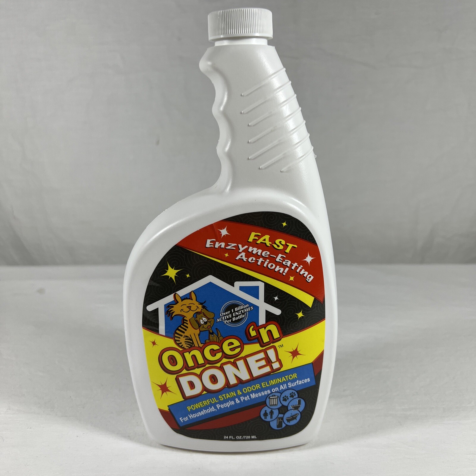 Once ‘N Done – Powerful Stain & Odor Eliminator Cleaner All Surfaces 24 FL OZ