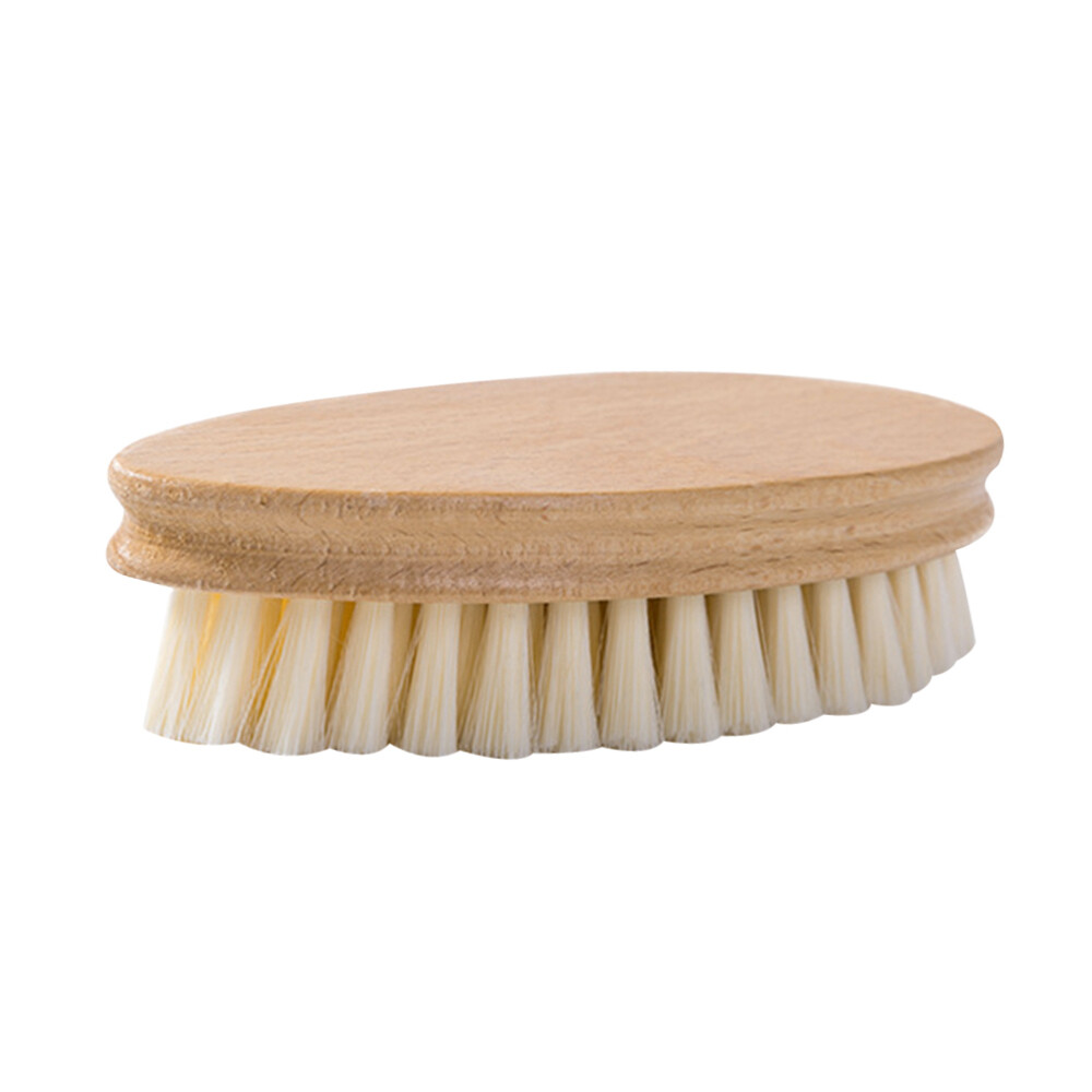 2 Pcs Wood Hand Brush Boot Brush Wooden Shoe Brush Shoes Cleaning Brush