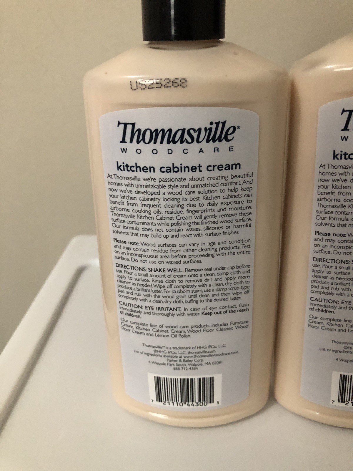 2 Pack – 12oz Thomasville Kitchen Cabinet Cream For Wood Cleans Shines Protects