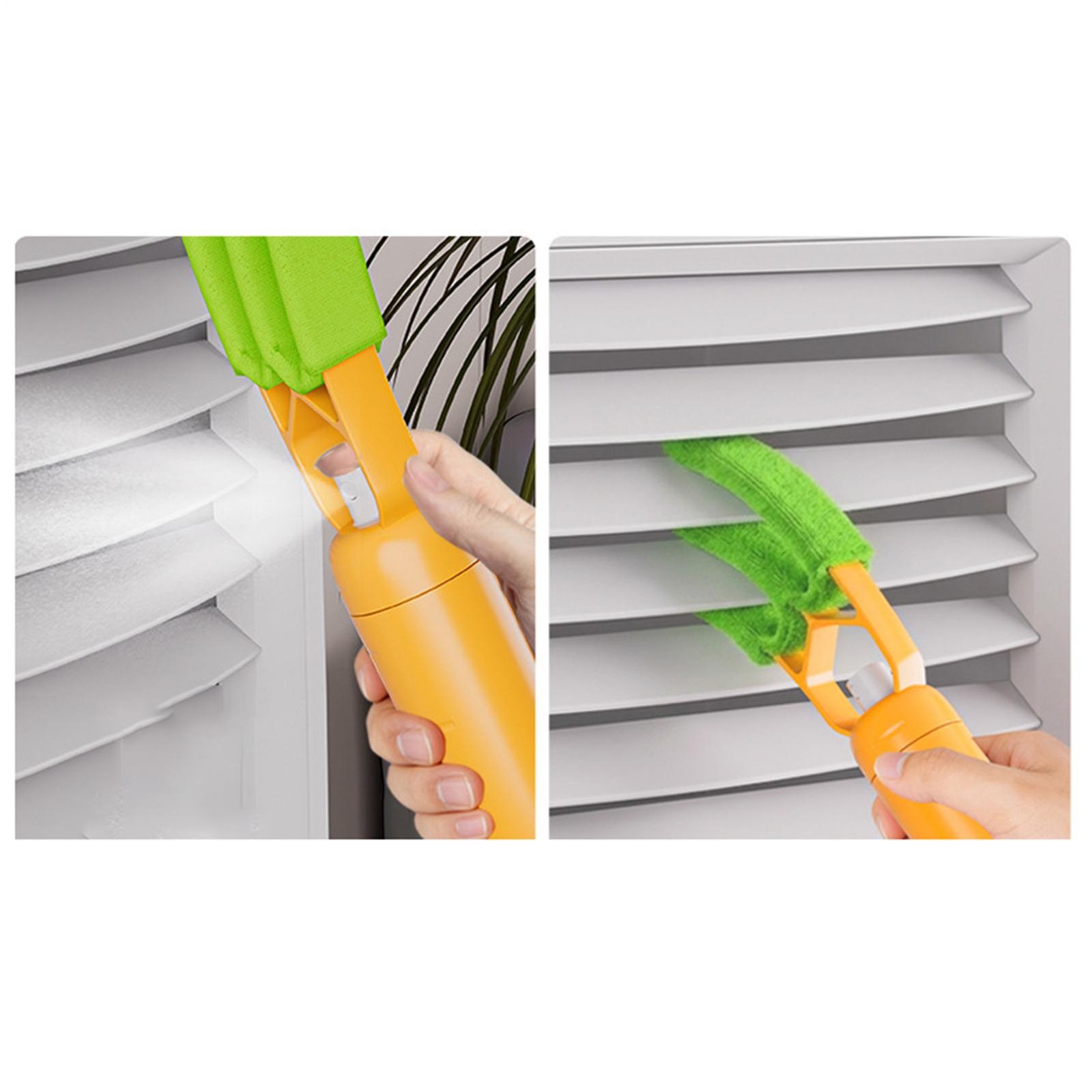 Carrot-Shaped Blind Cleaner Detachable with Microfiber Sleeve for Window AC Vent