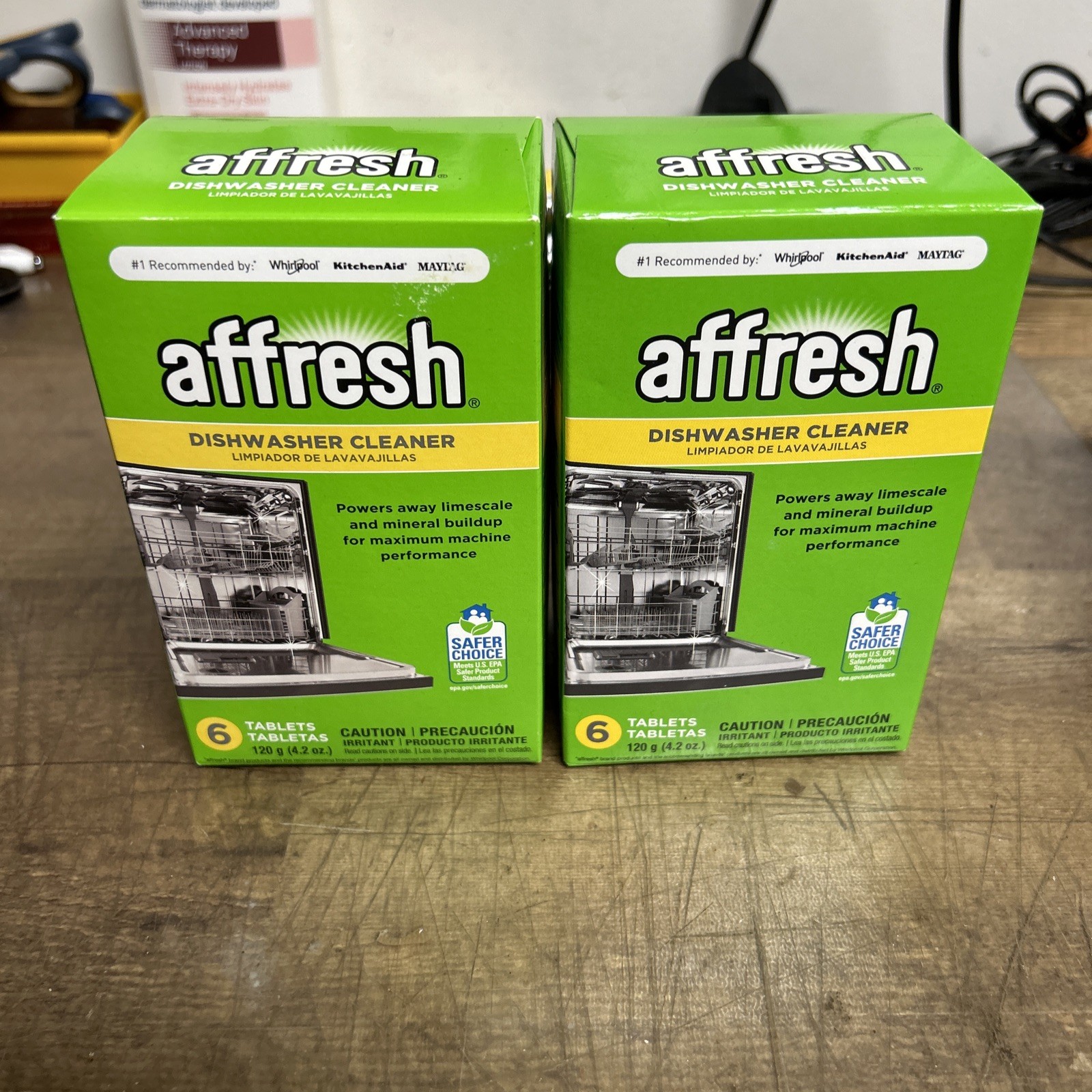 (2 Boxes) Affresh Garbage Disposal Cleaner, Removes Odor-Causing Residues, 6 pk