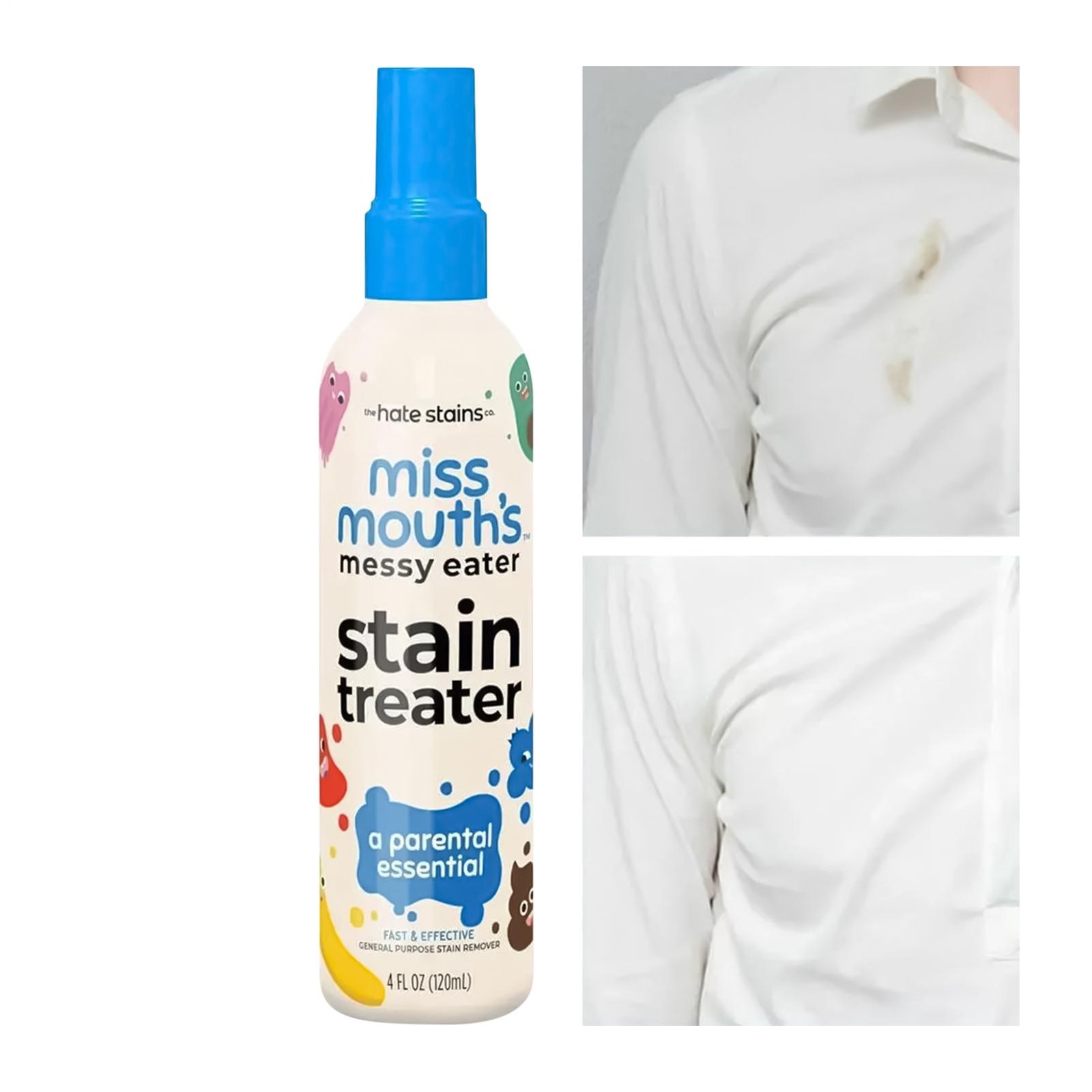 Miss Mouth’s HATE STAINS CO Stain Remover For Clothes – 4oz Newborn & Baby