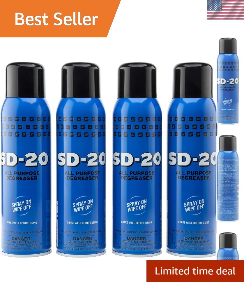 SD-20 All-Purpose Cleaner – 4 Pack, Spray-Wipe Off, Safe for Washable Surfaces