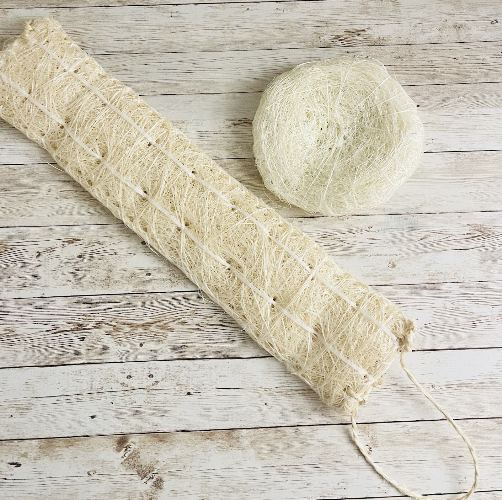 2x Estropajo De Ixtle Mexicano Ixtle Scourer Body Scrub 100% Natural Fibers