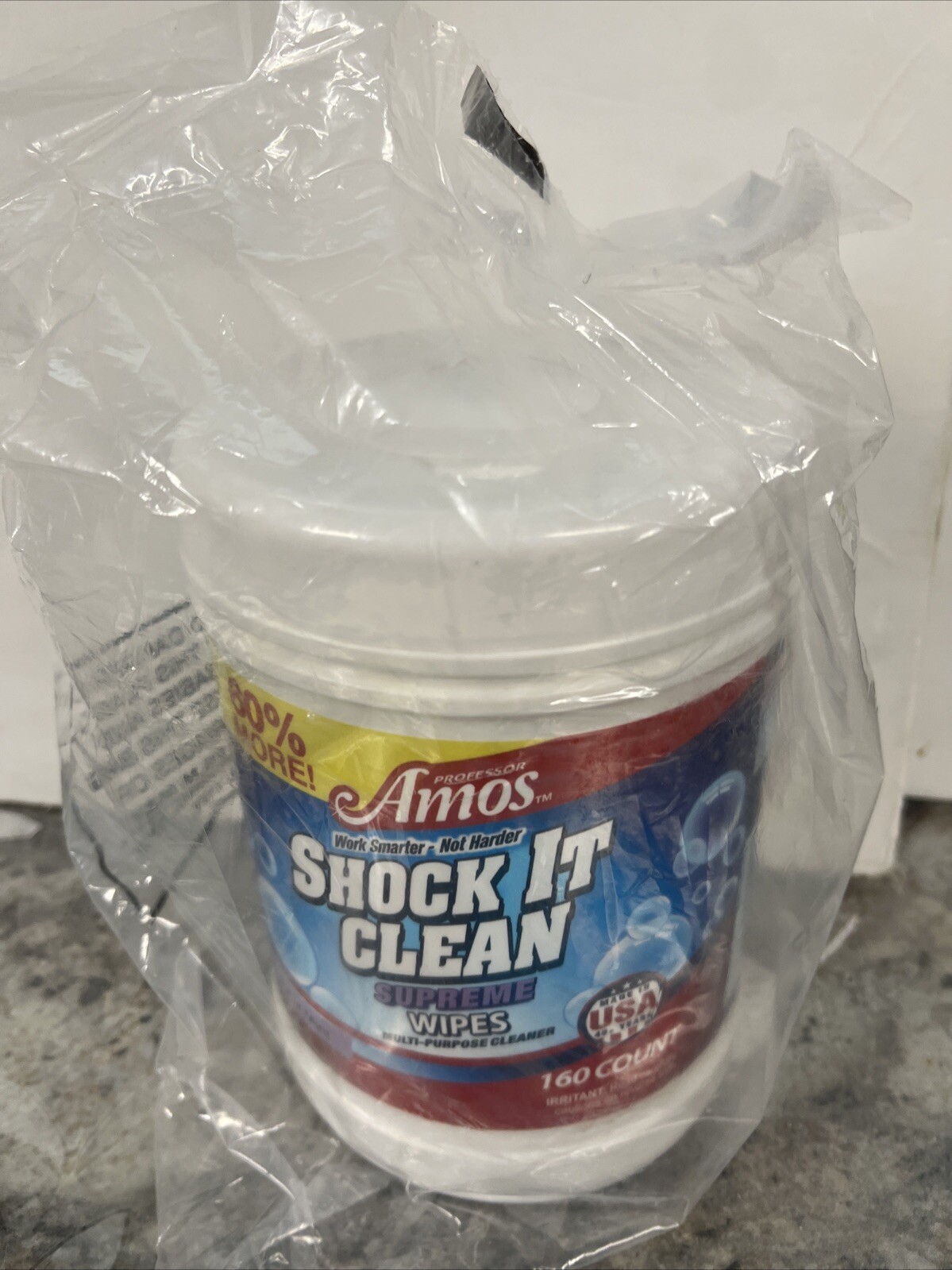 Professor Amos Shock It Clean Supreme Wipes 160 CT – Lavender Mint