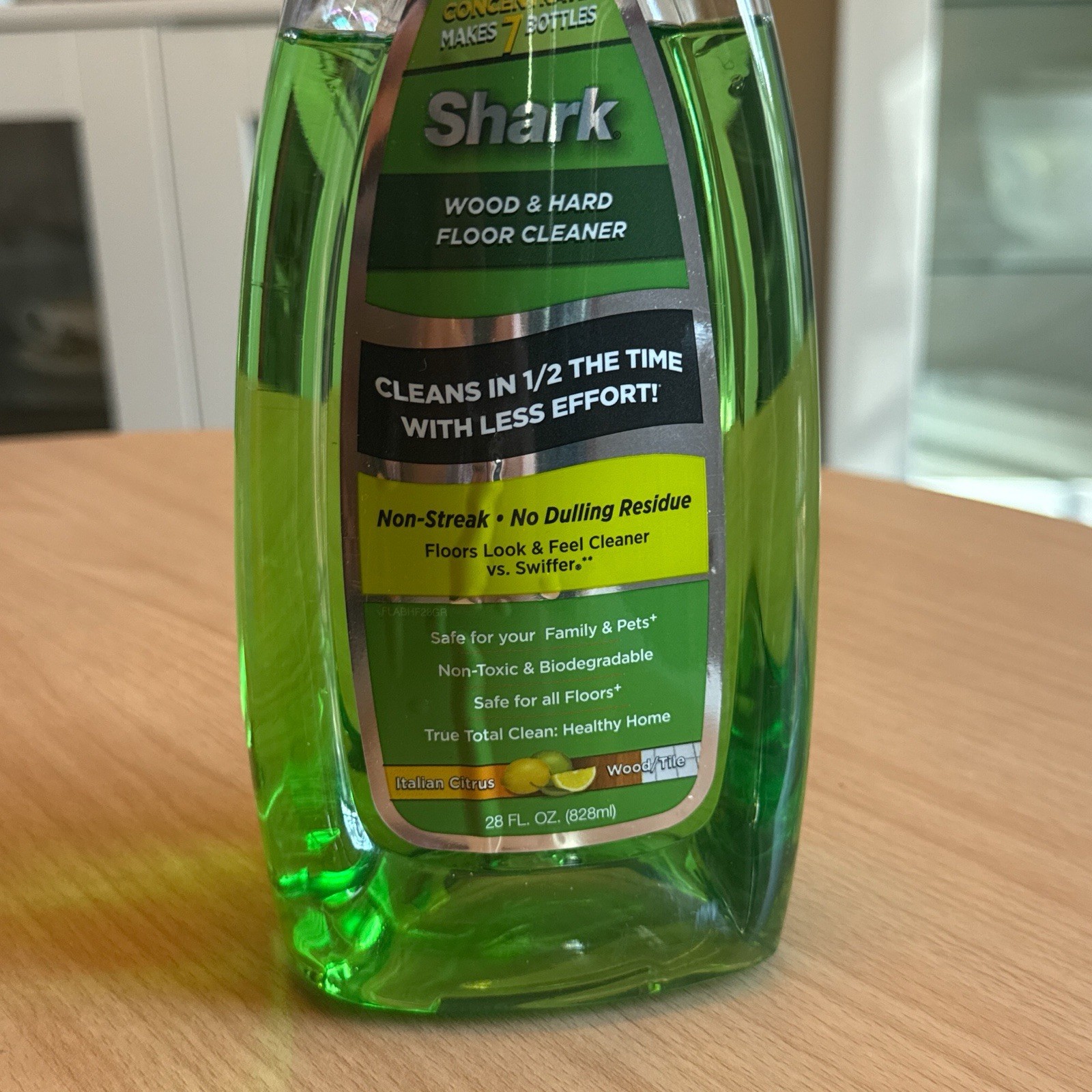 Shark Wood/Hard Floor Cleaner Italian Citrus Sonic Duo Concentrate 28oz 80%+
