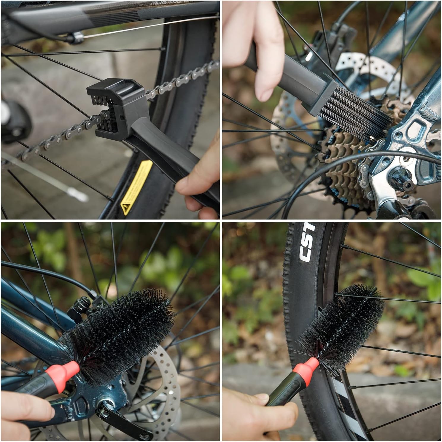 CXWXC Bike Cleaning Kit Including Bicycle Chain Scrubber, Bike Cleaner Brush …