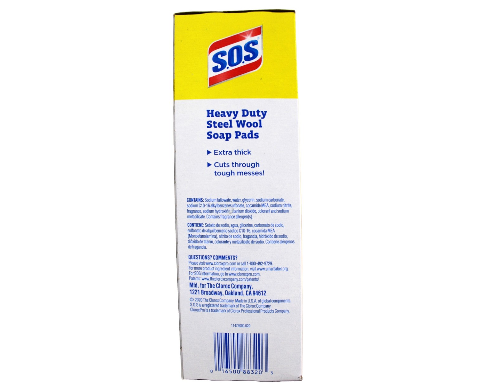 S.O.S Heavy Duty Steel Wool Soap Pads, 15 count – 4 Pack