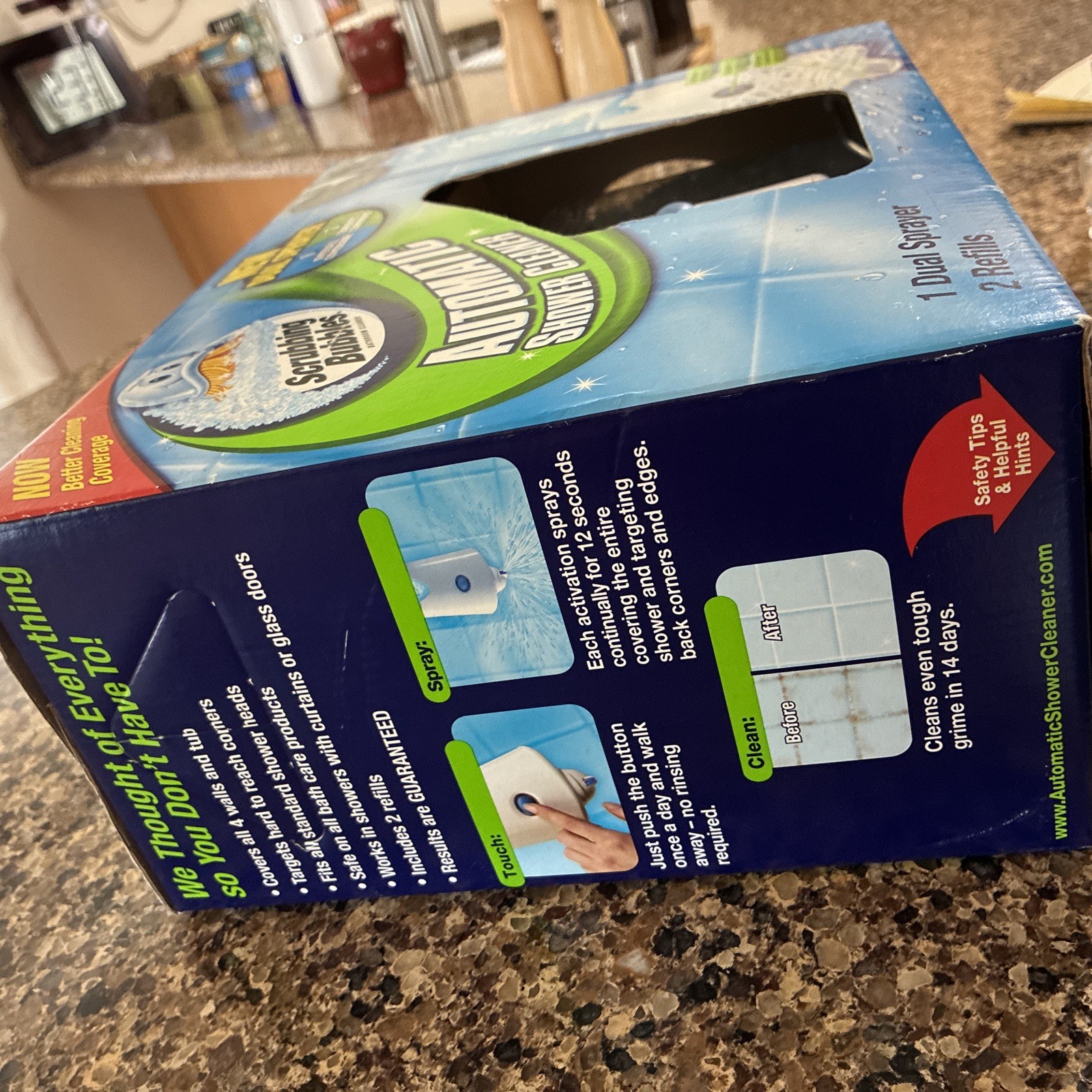 Scrubbing Bubbles Automatic Shower Cleaner Dual Kit with 2 Refills NEW SEALED!