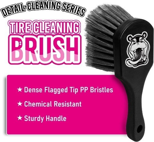 Tire Cleaning Brush, Wheelie All Exterior Surface and Wheel Brush (Safe for Cars