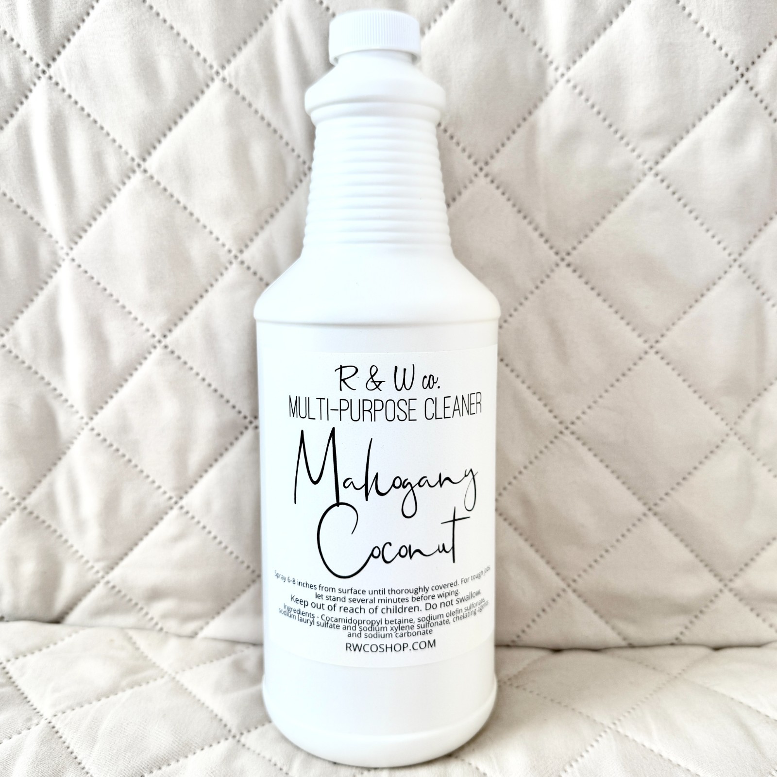R&W Co. 32 oz Multi-Purpose Cleaner – Mahogany Coconut Scented