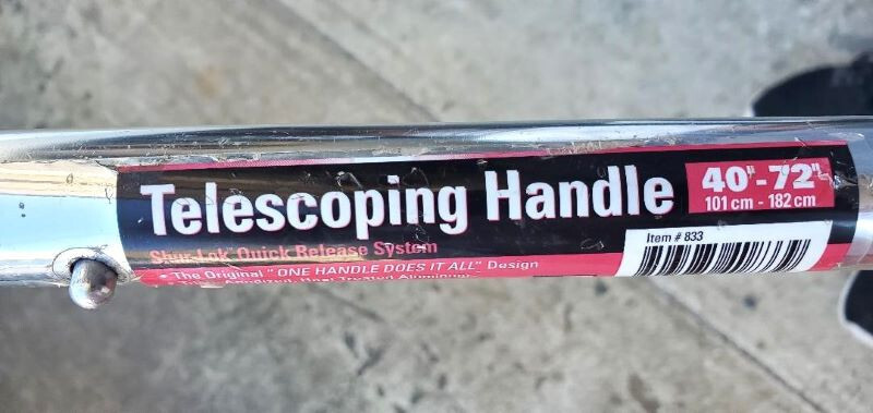 SHURHOLD Heavy Duty Deck Brush w/ Telescoping Handle 40″-72″ (101cm-182cm) Used