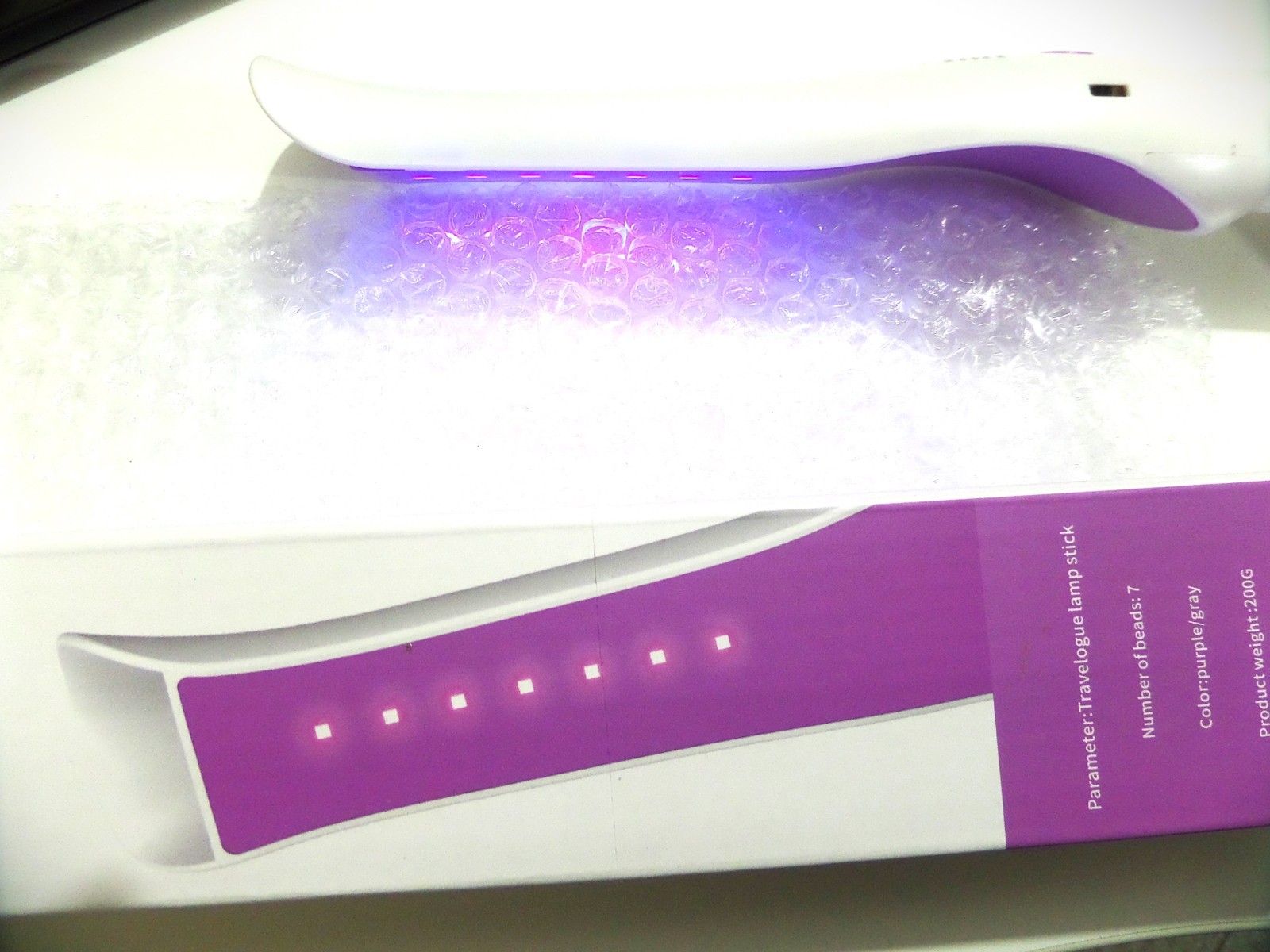 SET OF 2 Sanitation Portable Wand Rechargeable Light Lamp Germ Protection