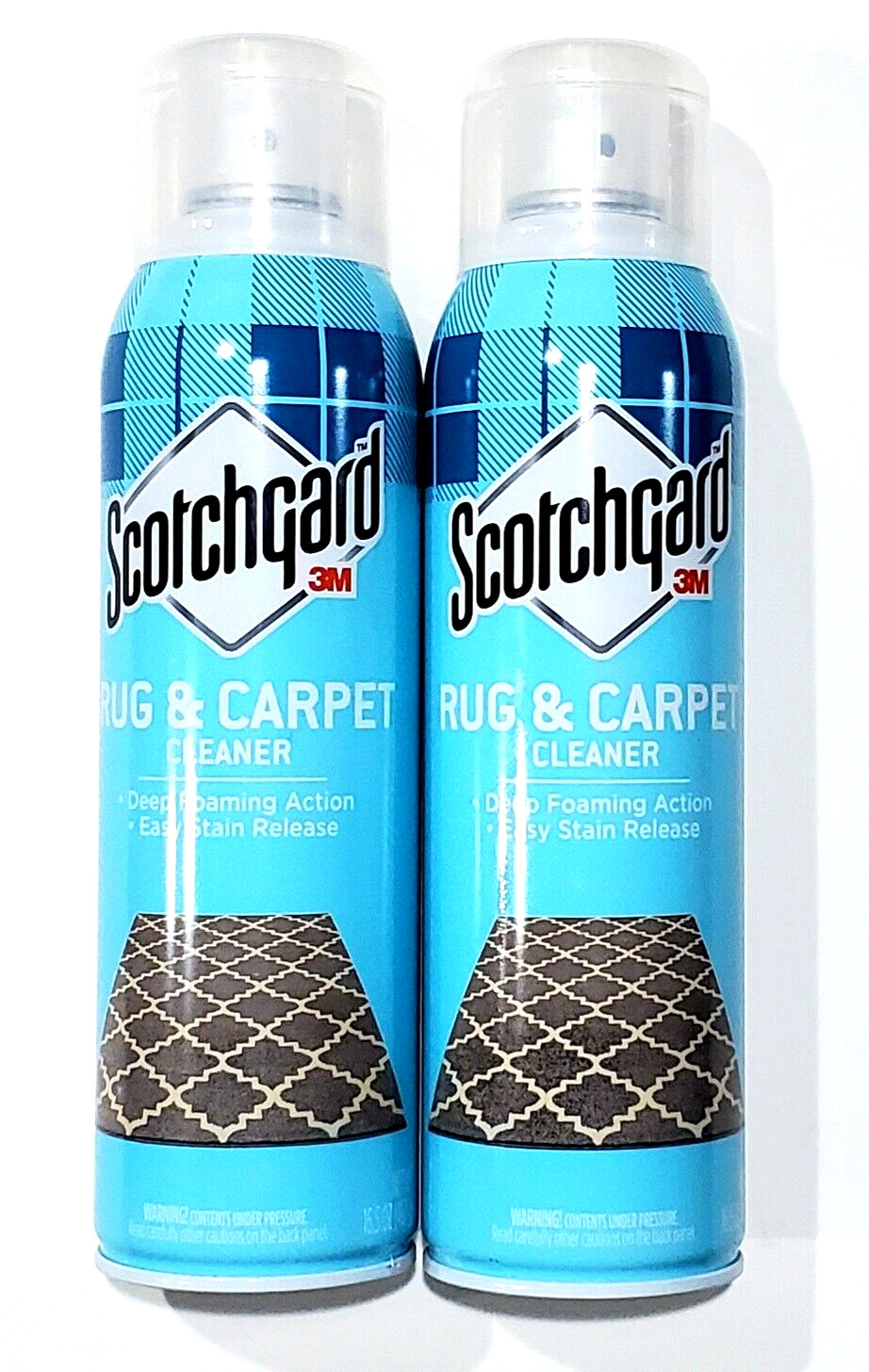 2 Scotchgard Rug & Carpet Cleaner Deep Foaming Easy Stain Release 16.5 Oz.