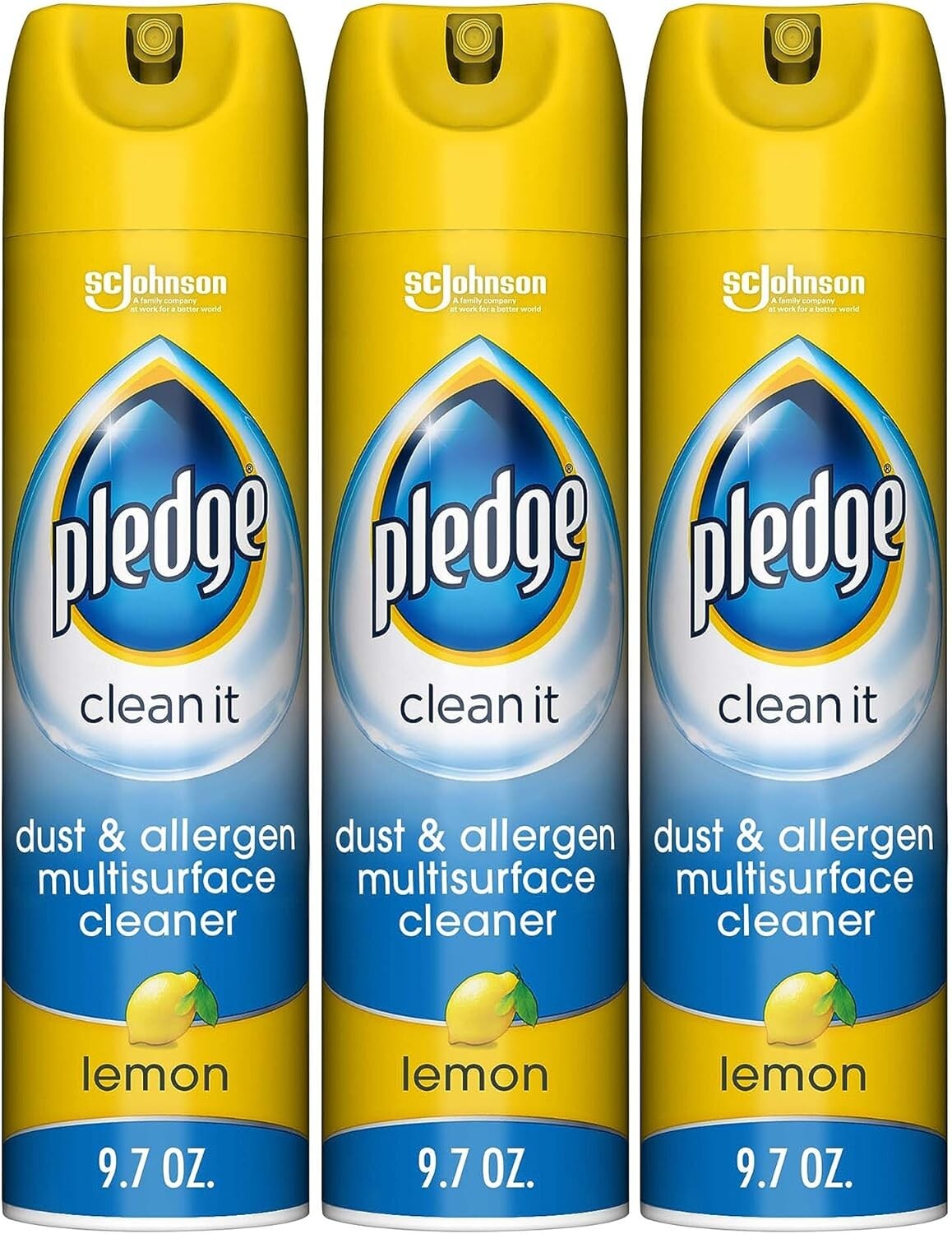 Everyday Clean Lemon Scent Multisurface Cleaner Spray – Pack of 3 for Fresh Home