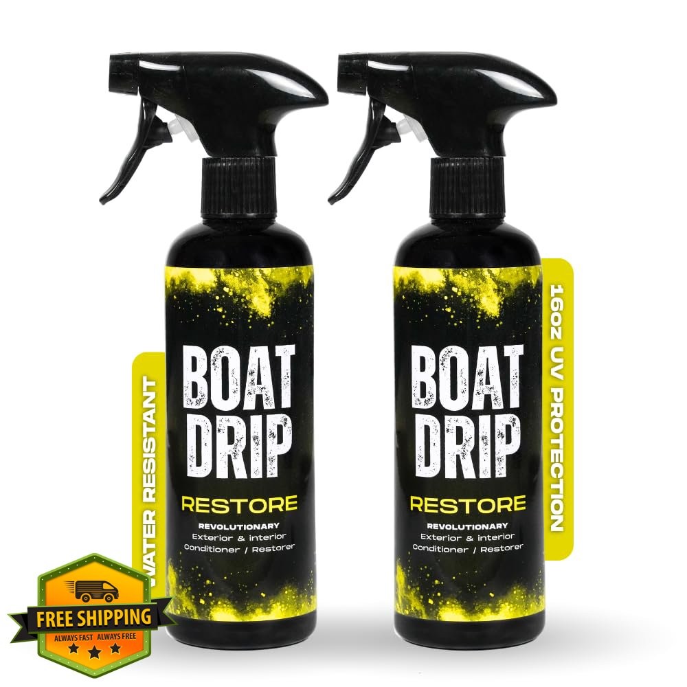 Boat Drip Restore Cleaner UV Protect Trim Vinyl Plastic Seats