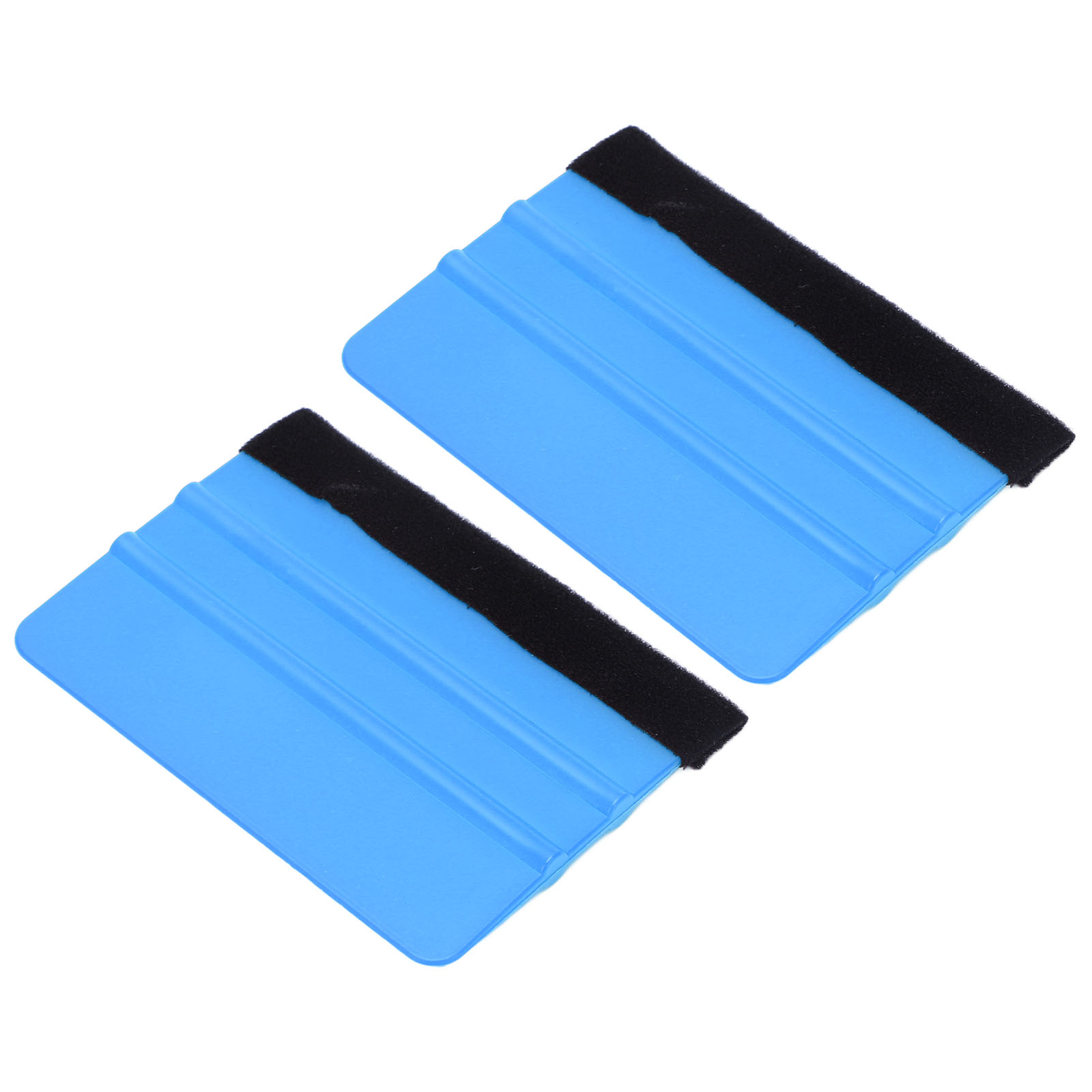 10 X Car Vinyl Scraper Scratch Resistant Professional Vinyl Felt Squeegee Blue
